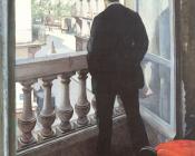 古斯塔夫卡里伯特 - A Young Man at His Window
